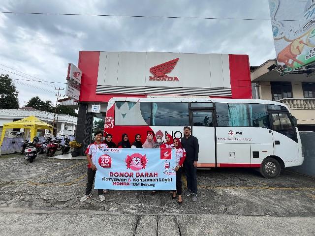 Aksi Sinergi Bagi Negeri, Honda Babel Ajak Konsumen Loyal Donor Darah