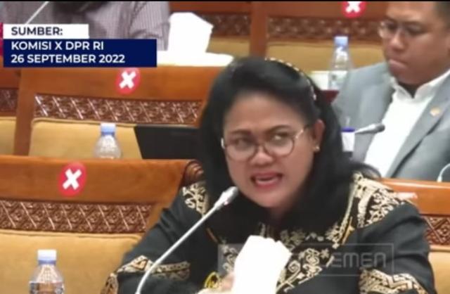 Foto: Anita Jacoba Gah, anggota DPR RI Komisi X.