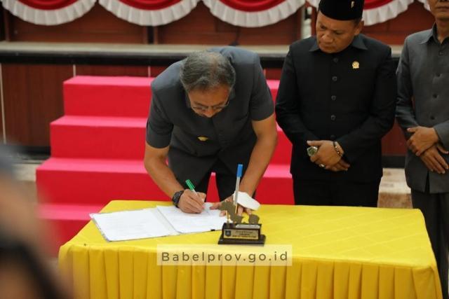 APBD Pemprov. Kep. Babel Tahun Anggaran 2023 Disahkan