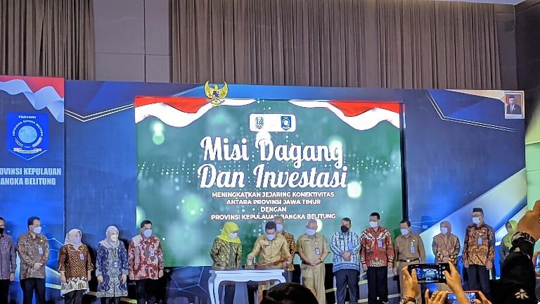Babel-Jatim Jalin Kerjasama Dalam Misi Dagang Dan Investasi
