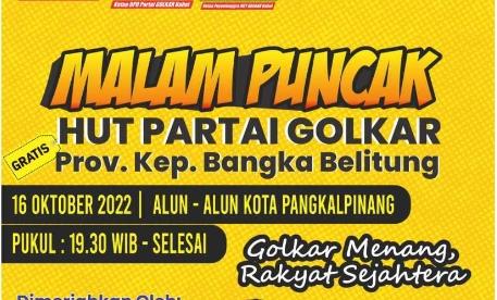 Bambang Patijaya Ajak Masyarakat Jalan Sehat dan Nikmat Hiburan Bersama Partai Golkar