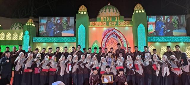 Bangka Tengah Kembali Juara Umum MTQH Ke XI Tingkat Provinsi Bangka Belitung
