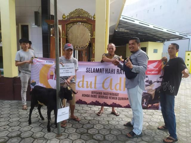 Beri Kejutan Manis di Idul Adha, Honda Babel Berikan Apresiasi dan Berbagi Hewan Qurban