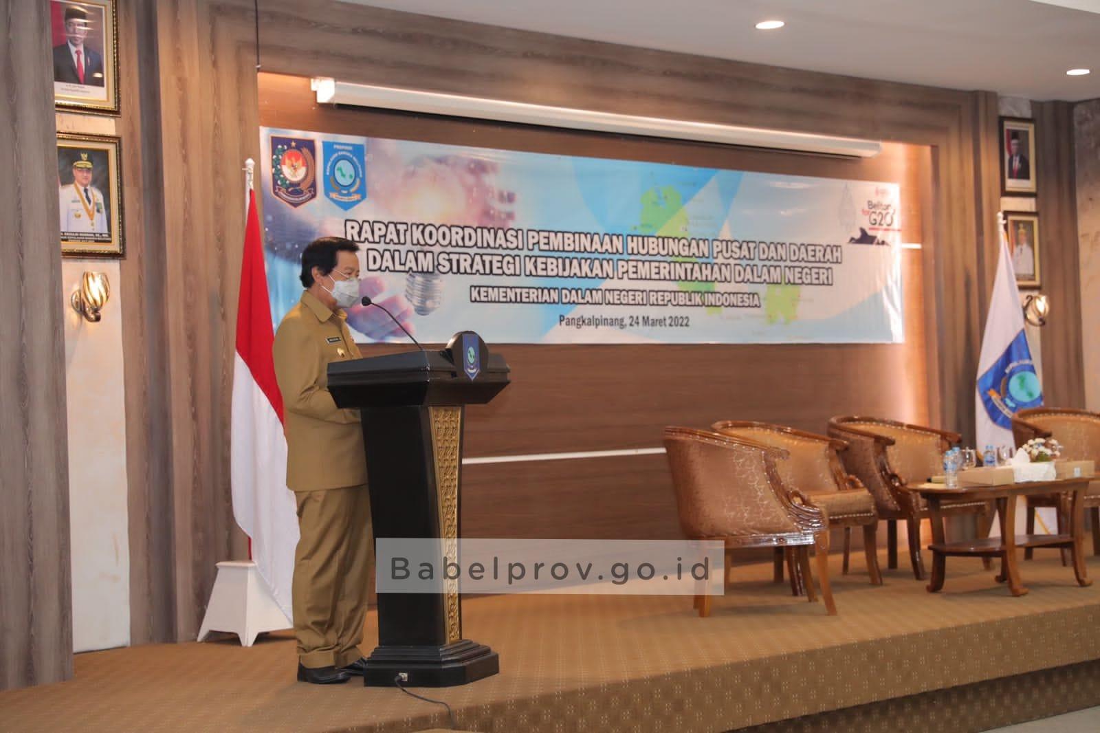 BKSDN Kemendagri Lakukan Rapat Koordinasi dengan Pemprov Babel