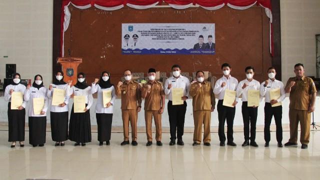 Bupati Algafry Rahman, Lantik Ratusan PNS dan PPPK di Bangka Tengah