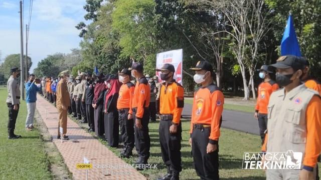 Bupati Bangka Tengah Pimpin Apel Siaga Bencana, antisipasi terjadinya bencana La Nina