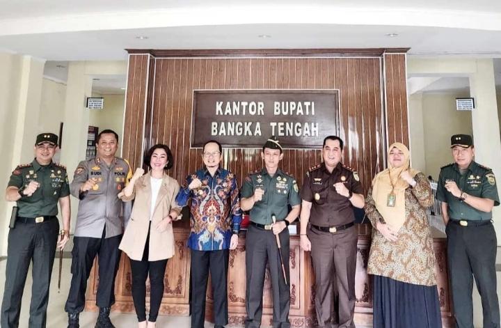 Bupati Bateng Sambut Kunjungan Brigjen Ujang Darwis Danrem 045/Gaya