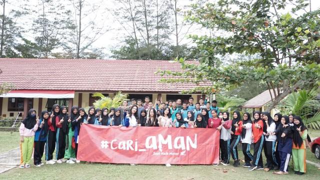 'Cari Aman Berkendara' SMAN 1 Pangkalan Baru ikut Sosialisasi Honda Babel Safety Riding