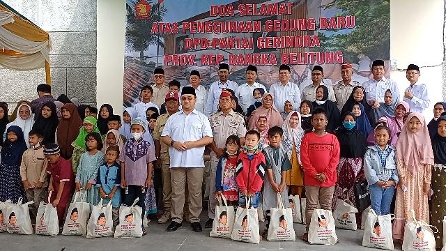 Do'a Bersama Gedung DPD Gerindra Bangka Belitung