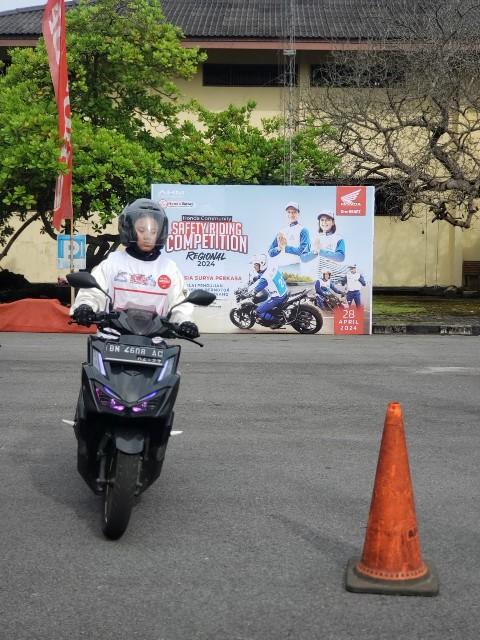 Gelar Safety Riding Competition Regional, Honda Babel Lahirkan Duta #Cari_Aman dari Para Community