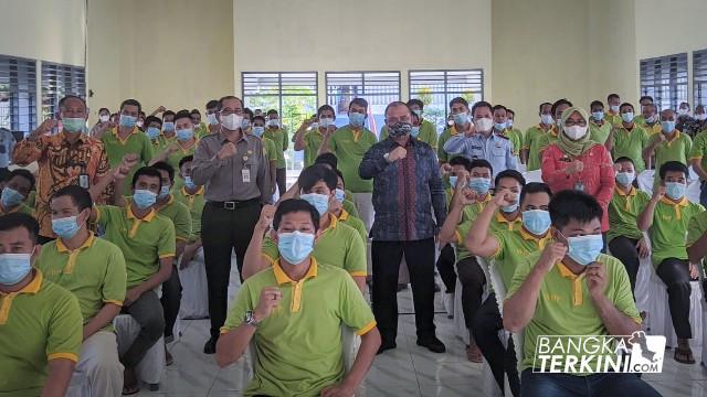 Gubernur Bangka Belitung Erzaldi, Buka Bimtek Pertanian di Lapas Kelas II A Pangkalpinang. (ATM/Bangka Belitung Terkini)
