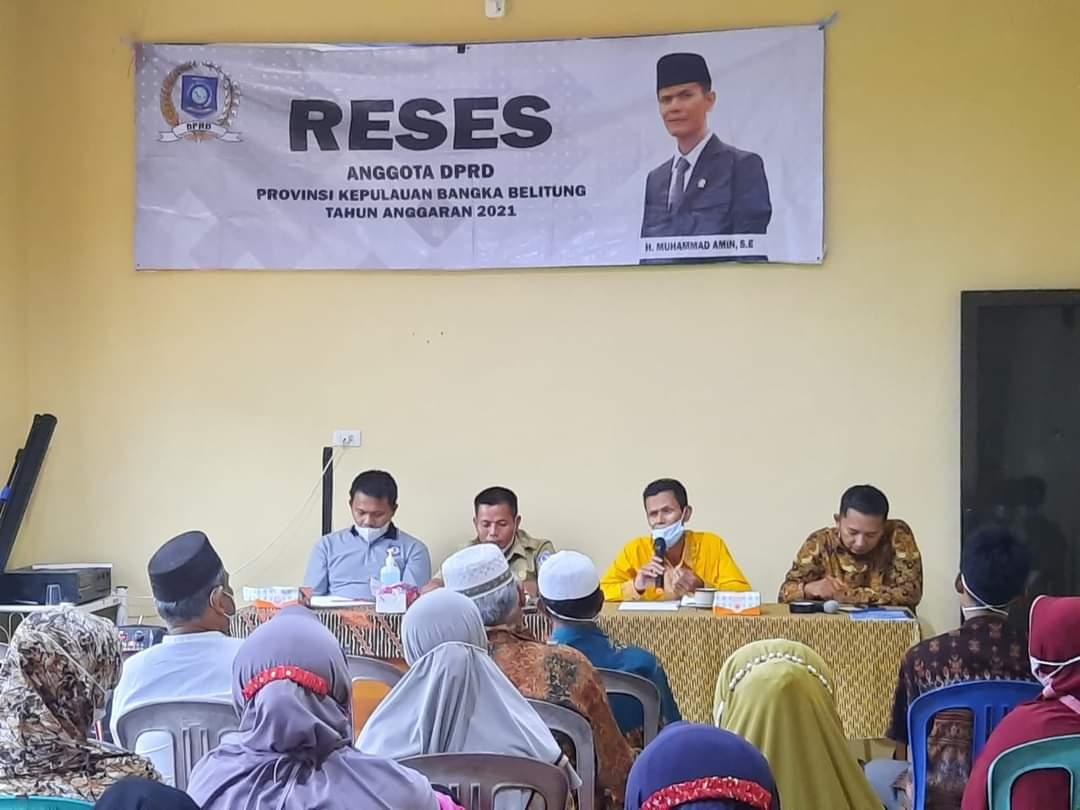 H. Muhammad Amin, SE serap aspirasi masyarakat Desa Delas