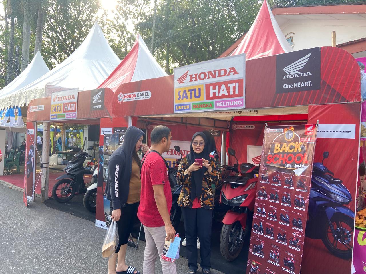 Honda Babel Sukses Dukung Festival Kuliner KNPI Pangkalpinang, Dorong UMKM Naik Kelas