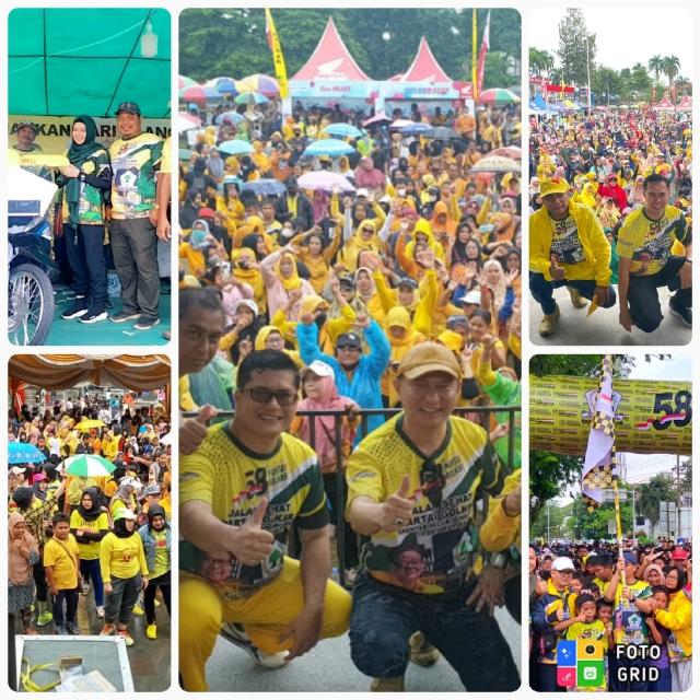 Jalan Sehat Partai Golkar Babel Pecahkan Rekor Muri Dunia