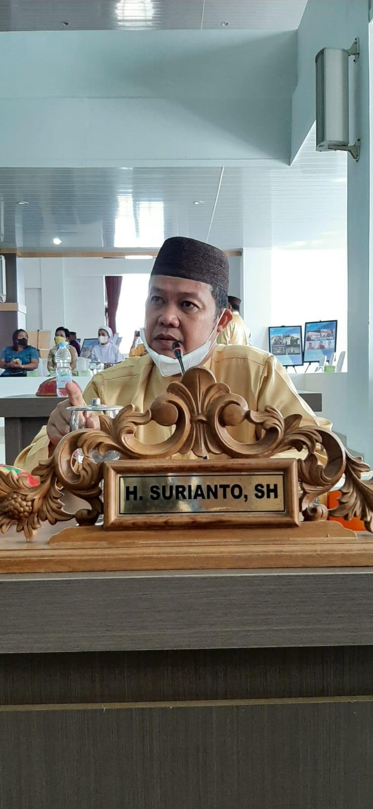 Sekretaris Fraksi Golkar DPRD Kabupaten Bangka Selatan (Basel), H. Surianto.