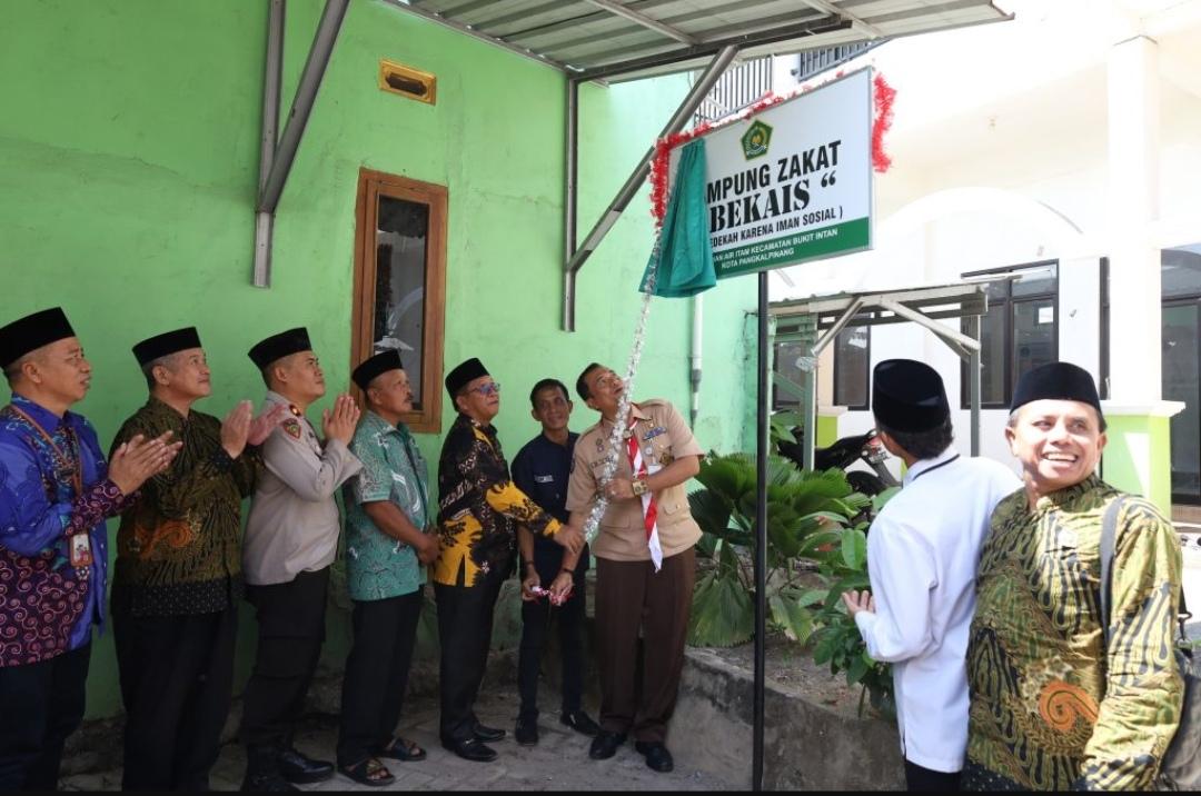 Kampung Zakat Diresmikan, Akan Bermanfaat Untuk Kehidupan Sosial Dalam Pengentasan Kemiskinan Ekstrem Di Kota Pangkalpinang