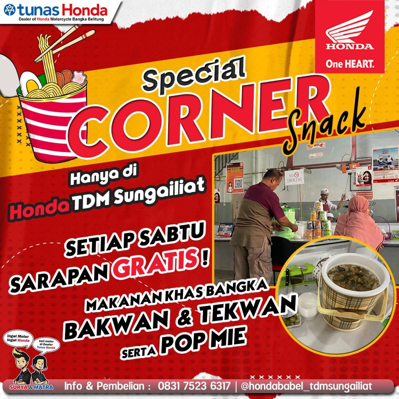 Ke Honda Babel Cabang Sungailiat Setiap Hari Sabtu, Selalu Ada Sarapan Gratis Loh!