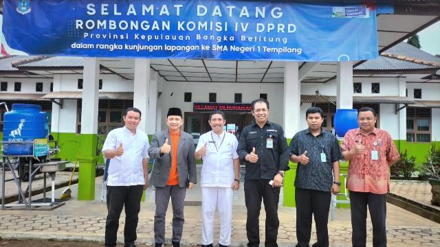 Ketua Komisi IV DPRD Babel, Marsidi Satar Pembangunan Sarana dan Prasarana Pendidikan Sekolah Penggerak Harus Prioritas