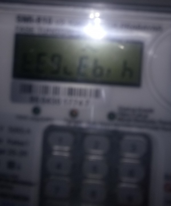 Foto KWH yang Error