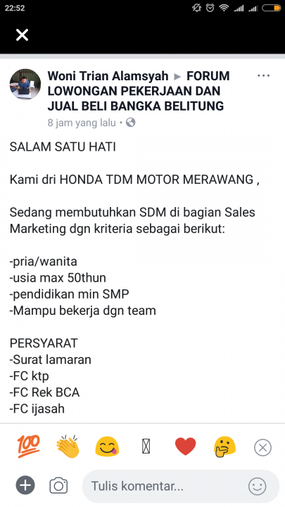 Lowongan pekerjaan