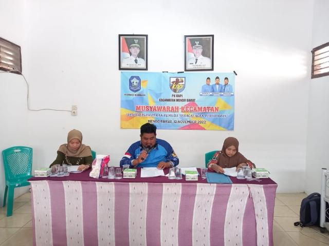 M. Karim Pimpin PK KNPI Mendo Barat, Kabupaten Bangka.