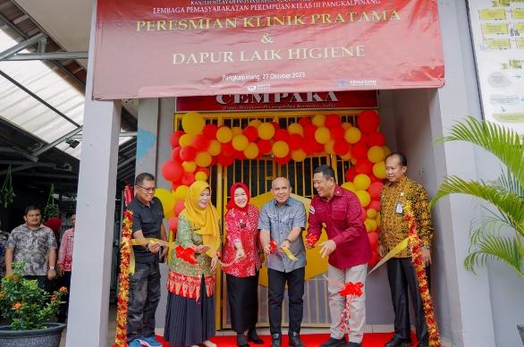 Molen Resmikan Klinik Pratama Dan Dapur Higiene Di Lapas Wanita Pangkalpinang