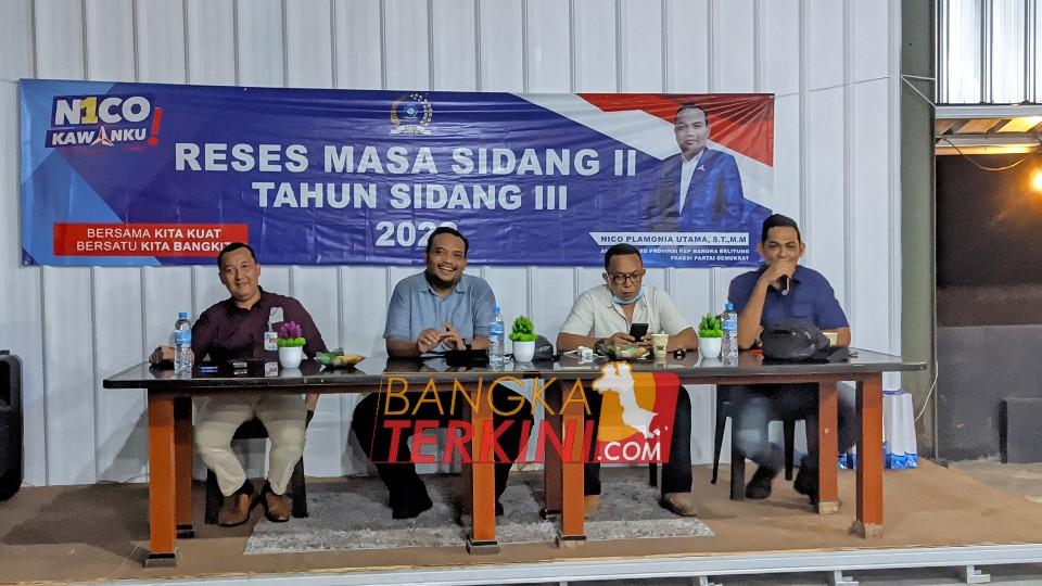 Para Pelaku Usaha UMKM Sampaikan Aspirasinya ke Nico Plamonia.
