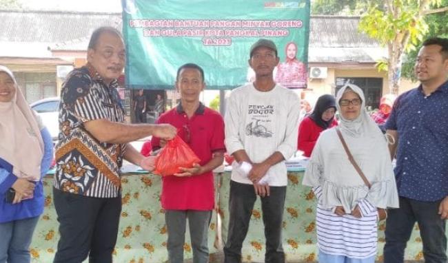 Pemkot Pangkalpinang Salurkan 2400 Paket Bantuan Pangan