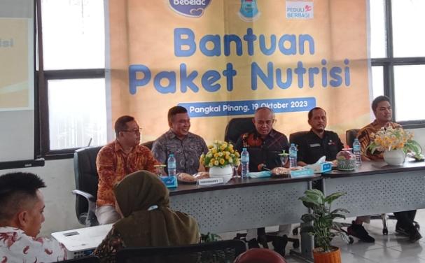 Pemkot Pangkalpinang Terima Bantuan CSR 250 Paket Nutrisi Dari Indomaret