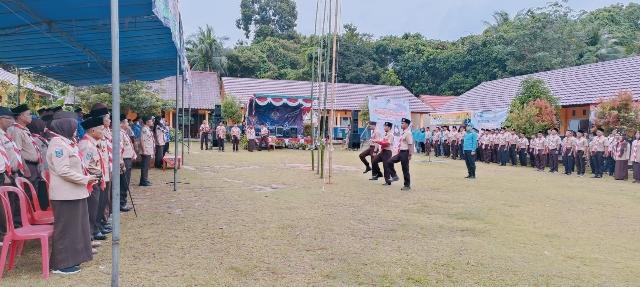 Peringati Sumpah Pemuda, KNPI Bangka Tengah Gelar Upacara di pulau Nangka
