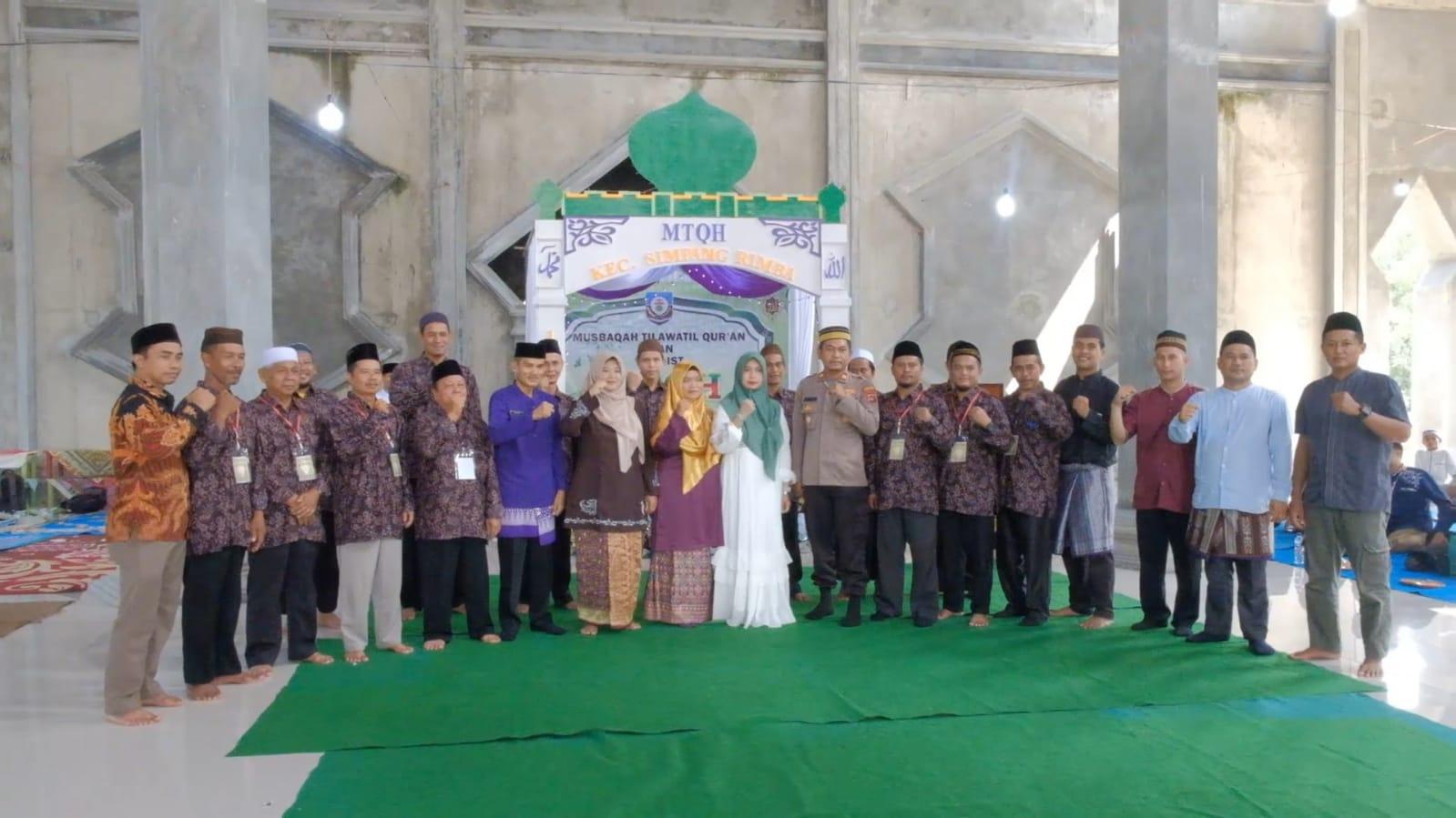 Persiapan Generasi Emas 2035, Kecamatan Simpang Rimba Gelar MTQH