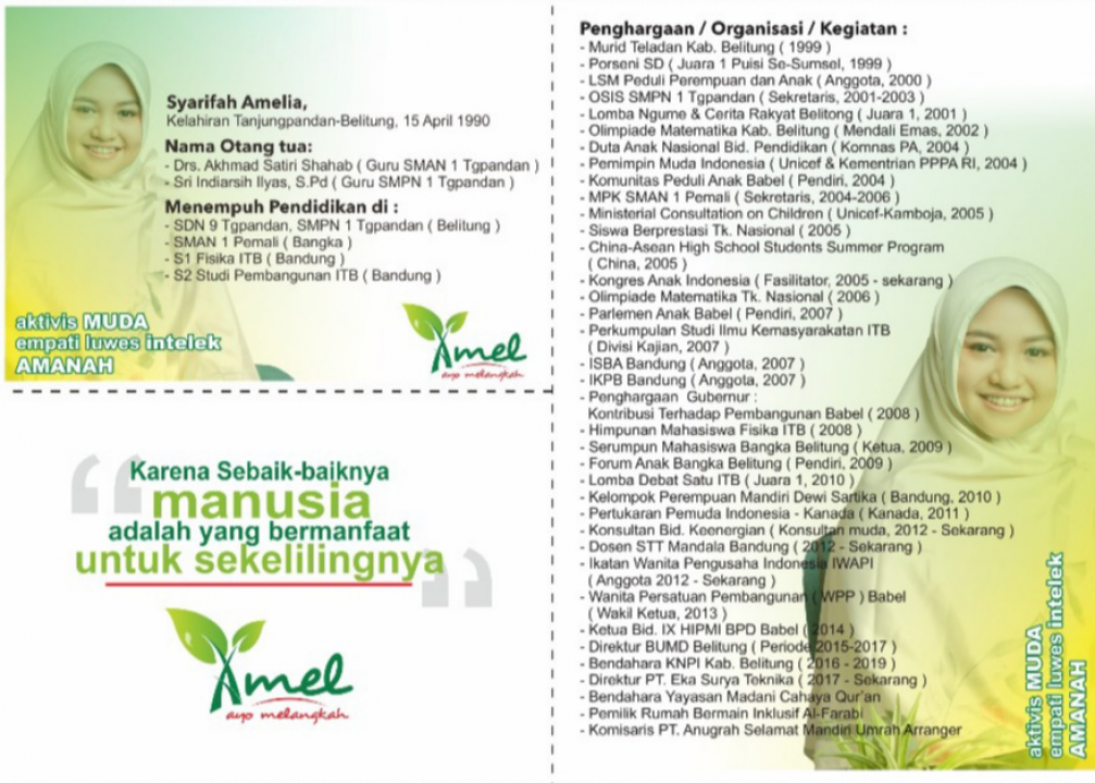 Foto: Profile Syarifah Amelia (doc)