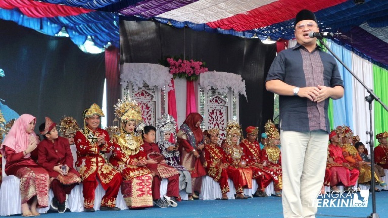 Gubernur Babel, Erzaldi Rosman saat sambutan.
