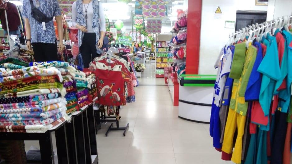Suasana sepi di pasar Modern Pangkalpinang