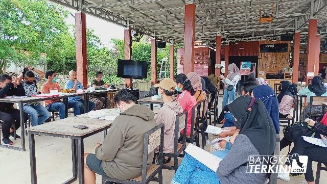 Technical Meeting (TM) RAES Kartini Futsal Championship di Kedai Komunitas Bangka Belitung, Kamis (01/04/2021).