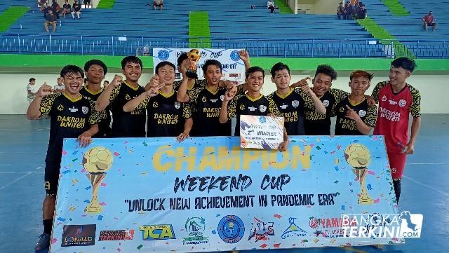 Tim Dakrom United, juara 2 Weekend Cup oleh Cinco Champions