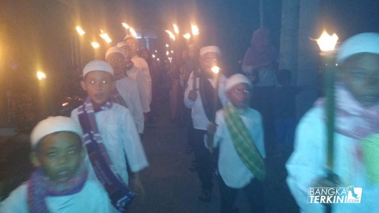 Pawai Obor Kelurahan Dul, Kecamatan Pangkalan Baru, Kabupaten Bangka Tengah