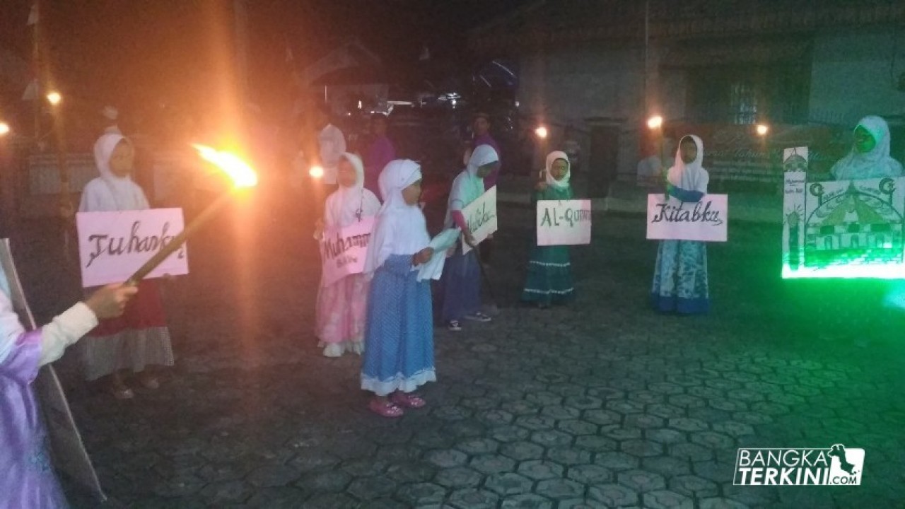 Pawai Obor Kelurahan Dul, Kecamatan Pangkalan Baru, Kabupaten Bangka Tengah