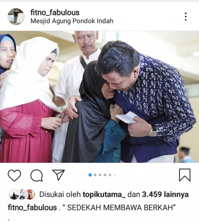 Screenshot akun instagram @fitno_fabulous