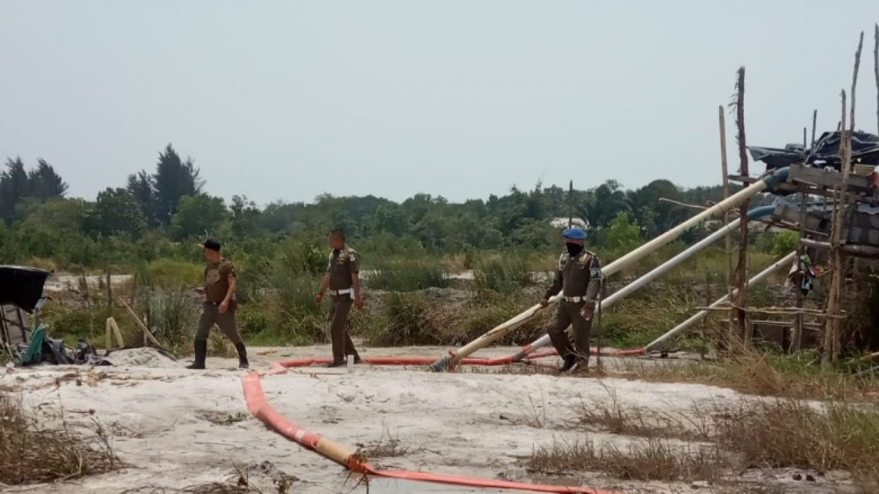 Sat Pol PP Pangkalpinang, Razia TI di Kolong Bacang