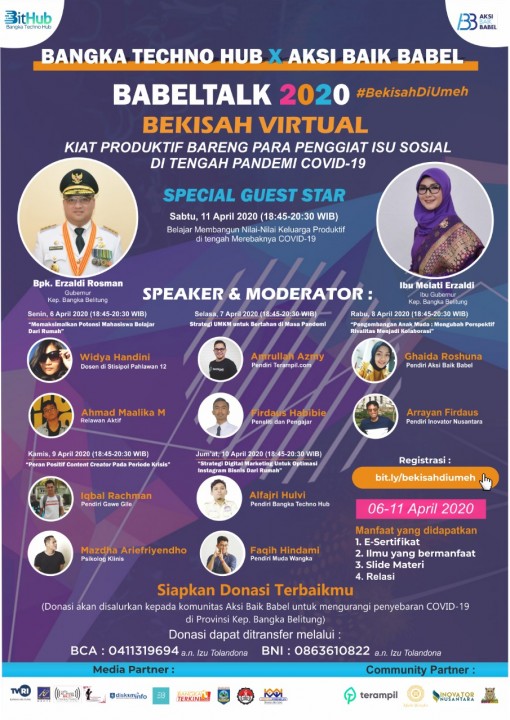 KIAT PRODUKTIF BARENG PARA PENGGIAT ISU SOSIAL DI TENGAH PANDEMI COVID -19
