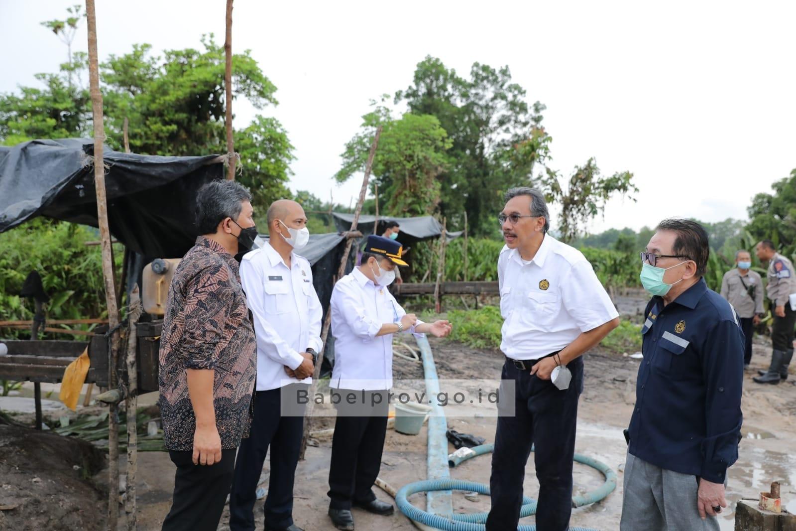 PJ Gubernur Babel Ridwan Djamaludin, Sidak Tambang Ilegal Di Air Itam