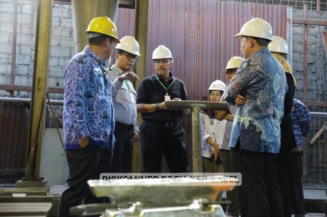 Pj Gubernur Ridwan Ajak Gubernur Lemhanas RI Tinjau Smelter Pengolahan Bijih Timah