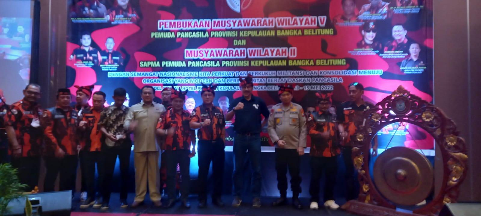 PJ Gubernur Ridwan Djamaludin Hadiri Muswil ke V Pemuda Pancasila