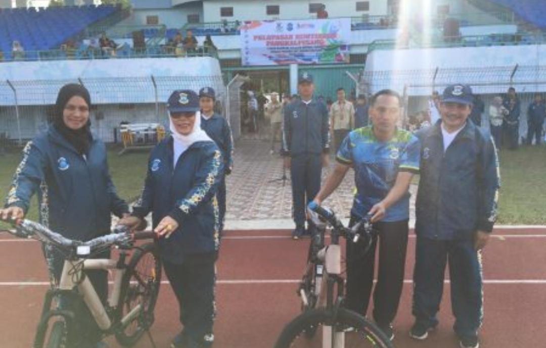 Pj Wako Melepas Kontingen Pangkalpinang Pada POPDA XII Tingkat Provinsi Bangka Belitung