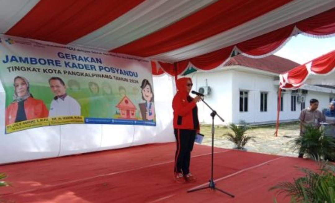 Pj Wako Pangkalpinang Hadiri Gerakan Jambore Kader Posyandu