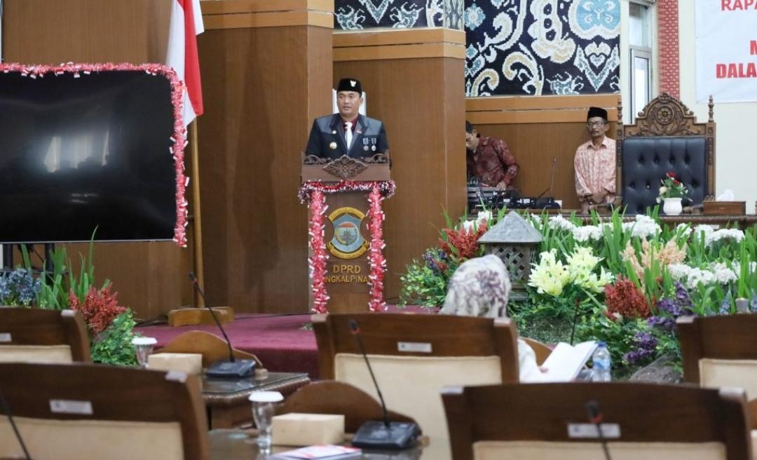 Pj Wali Kota Pangkalpinang dan Ketua DPRD Kota Pangkalpinang Sepakati Perubahan KUA-PPAS APBD 2024
