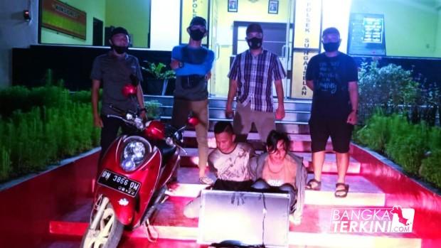 Polsek Sungai Selan kembali amankan 2 pemuda yakni Ari (26) dan Jumaidan (25) yang melakukan tindak pidana pencurian di desa Keretak, Bangka Tengah, Rabu (27/01/2021).