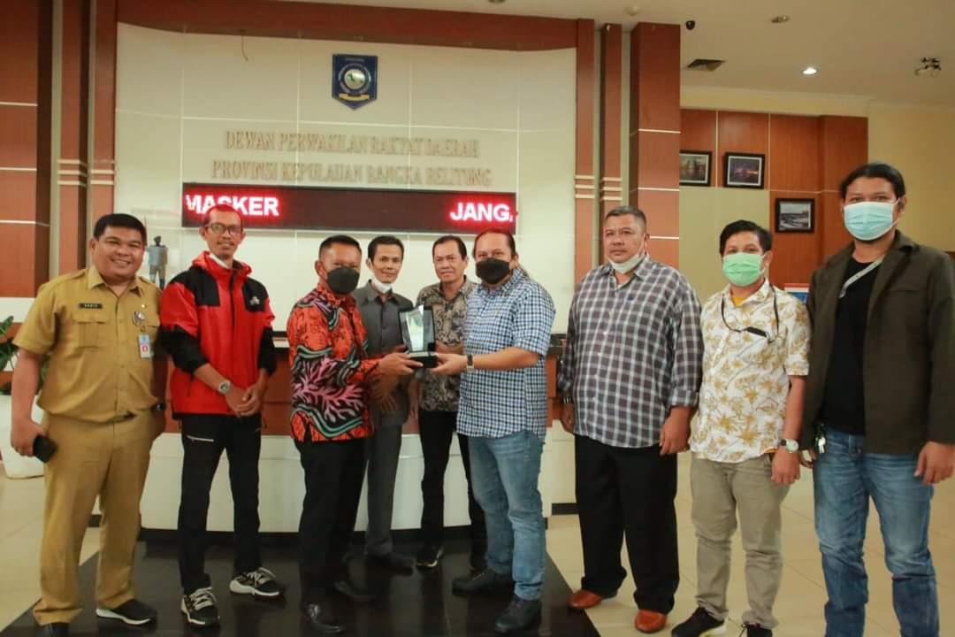 PWI Sowan Ke DPRD Babel, Ketua DPRD : Media Pilar Pembangunan