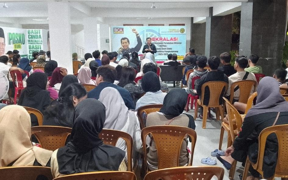 Ratusan Milenial KOPRAL Berikan Dukungan ke Basit Cinda Maju ke Pilwako Pangkalpinang